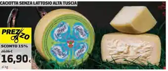 Coop CACIOTTA SENZA LATTOSIO ALTA TUSCIA offerta