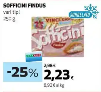 Coop SOFFICINI FINDUS vari tipi 250 g offerta