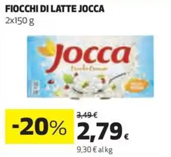 Coop FIOCCHI DI LATTE JOCCA 2x150 g offerta