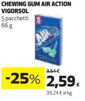 CHEWING GUM AIR ACTION VIGORSOL 66 g
