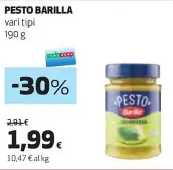 Coop PESTO BARILLA vari tipi 190 g offerta