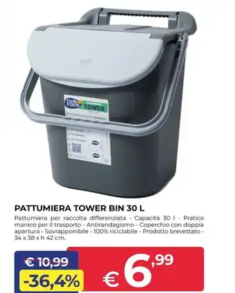 PATTUMIERA TOWER BIN 30 L