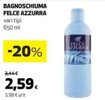 Coop BAGNOSCHIUMA FELCE AZZURRA vari tipi 650 ml offerta