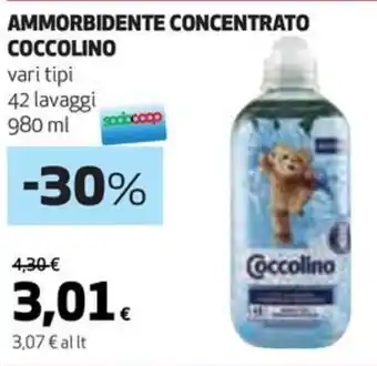 Coop AMMORBIDENTE CONCENTRATO COCCOLINO vari tipi 42 lavaggi 980 ml offerta
