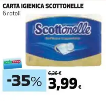 Coop CARTA IGIENICA SCOTTONELLE 6 rotoli offerta
