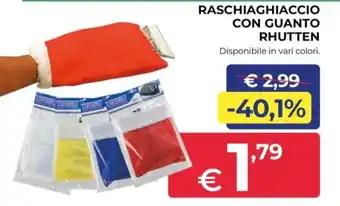 RASCHIAGHIACCIO CON GUANTO RHUTTEN