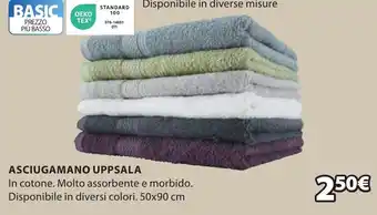 JYSK ASCIUGAMANO UPPSALA 50X90 CM offerta