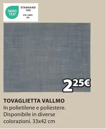 JYSK TOVAGLIETTA VALLMO 33x42 cm offerta