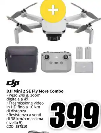 MediaWorld DJI Mini 2 SE Fly More Combo offerta