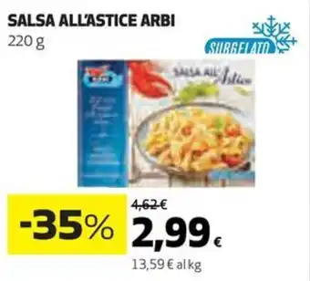 Coop SALSA ALL'ASTICE ARBI 220 g offerta