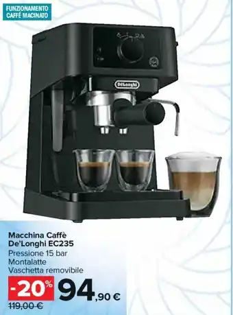 Carrefour Macchina Caffè De'Longhi EC235 offerta