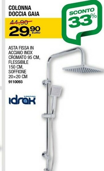 Bricofer Idrak Colonna Doccia Gaia offerta