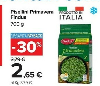 Carrefour Findus Pisellini Primavera 700 G offerta