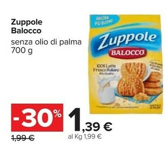 Carrefour Balocco Zuppole Senza Olio Di Palma 700 G(ml) offerta