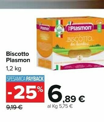 Carrefour Plasmon Biscotti offerta