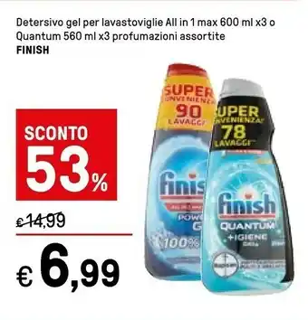 Iper La Grande Finish Detersivo lavastoviglie offerta