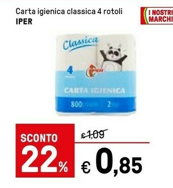 Iper La Grande Carta igienica offerta