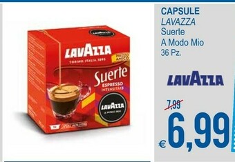 MD Discount Lavazza Suerte Capsule Caffè Tostatura Scura 36 Pezzo(i) offerta