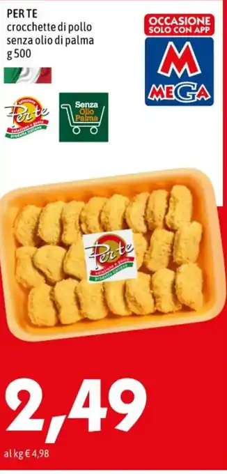 MEGA PER TE crocchette di pollo senza olio di palma g 500 offerta