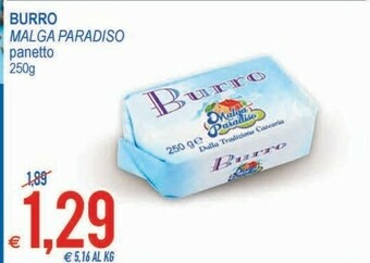 MD Discount Malga Paradiso - Burro 250 G(ml) offerta