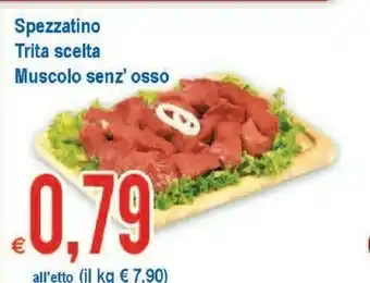 MD Discount Spezzatino Trita Scelta Muscolo Senz Osso offerta