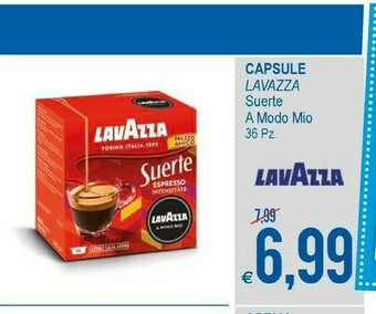 MD Discount Lavazza Suerte Capsule Caffè Tostatura Scura 36 Pezzo(i) offerta