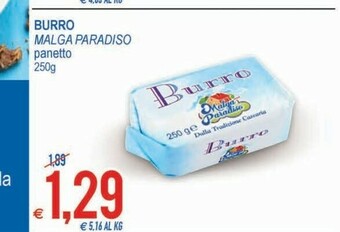 MD Discount Malga Paradiso Burro 250 G(ml) offerta