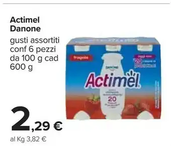 Carrefour Danone Actimel offerta