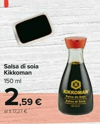 Carrefour Kikkoman Salsa Di Soia 150 G(ml) offerta