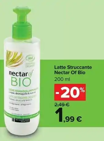 Carrefour Nectar Latte Struccante offerta
