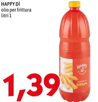 MEGA HAPPY DI olio per frittura litri 1 offerta