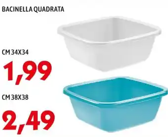 BACINELLA QUADRATA cm 38 x 38