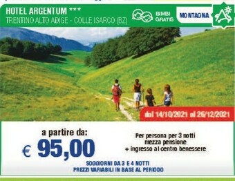 MD Discount Hotel Argentum Trentino Alto Adige offerta