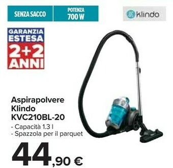 Carrefour Klindo Aspirapolvere offerta