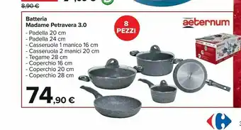 Carrefour Aeternum Batteria pentole offerta