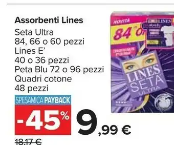 Carrefour Lines Linea Assorbenti offerta