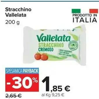 Carrefour Vallelata Stracchino Biologico offerta