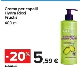 Carrefour Garnier Fructis Crema Per Capelli offerta