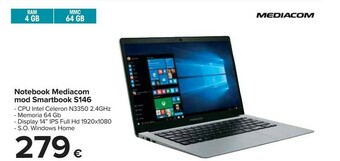 Carrefour Mediacom Notebook offerta
