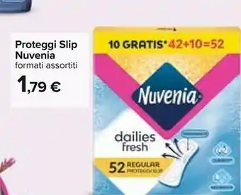 Carrefour Nuvenia Proteggi Slip Dailies Fresh 52 Pz offerta