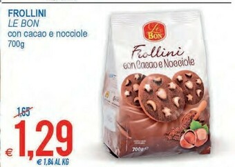 MD Discount Le Bon Frollini Con Cacao E Nocciole 700 G(ml) offerta