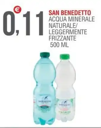 Caramico SAN BENEDETTO ACQUA MINERALE NATURALE/ LEGGERMENTE FRIZZANTE 500 ML offerta