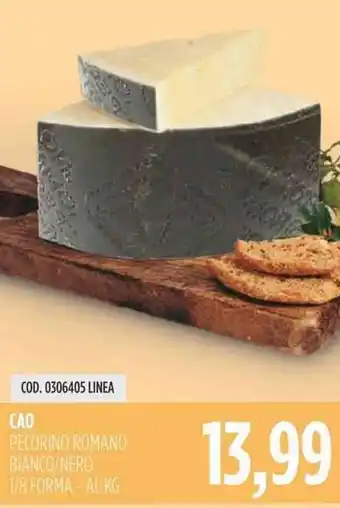 Carico Cash & Carry CAO PECORINO ROMANO BIANCO/NERO 1/8 FORMA offerta
