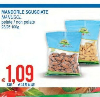MD Discount ManuSol - Mandorle Pelate 100 G(ml) offerta