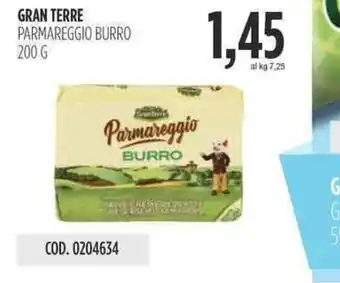 Carico Cash & Carry GRAN TERRE PARMAREGGIO BURRO 200 G offerta