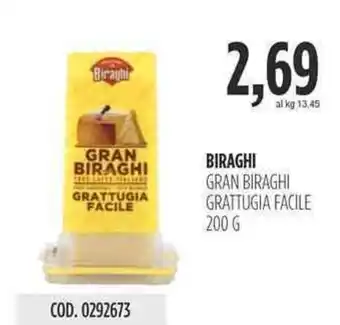 Carico Cash & Carry BIRAGHI GRAN BIRAGHI GRATTUGIA FACILE 200 G offerta