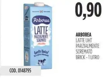 Carico Cash & Carry ARBOREA LATTE UHT PARZIALMENTE SCREMATO BRICK - 1 LITRO offerta