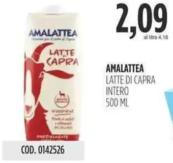 Carico Cash & Carry AMALATTEA LATTE DI CAPRA INTERO 500 ML offerta