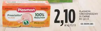 Carico Cash & Carry PLASMON OMOGENEIZZATI DI CARNE 80 g x 2 offerta