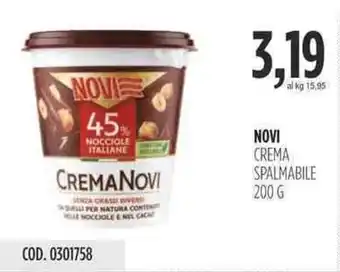 Carico Cash & Carry NOVI CREMA SPALMABILE 200 G offerta